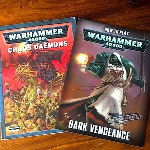 Set of 2 Warhammer 40000 40K Codex fantasy game softcover books